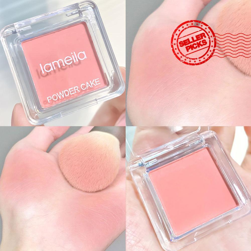 Latin Face Blush แป้งแต่งหน้า Peach Red Rouge M4w3 Blusher S7v9 Lasting Waterproof C8k1