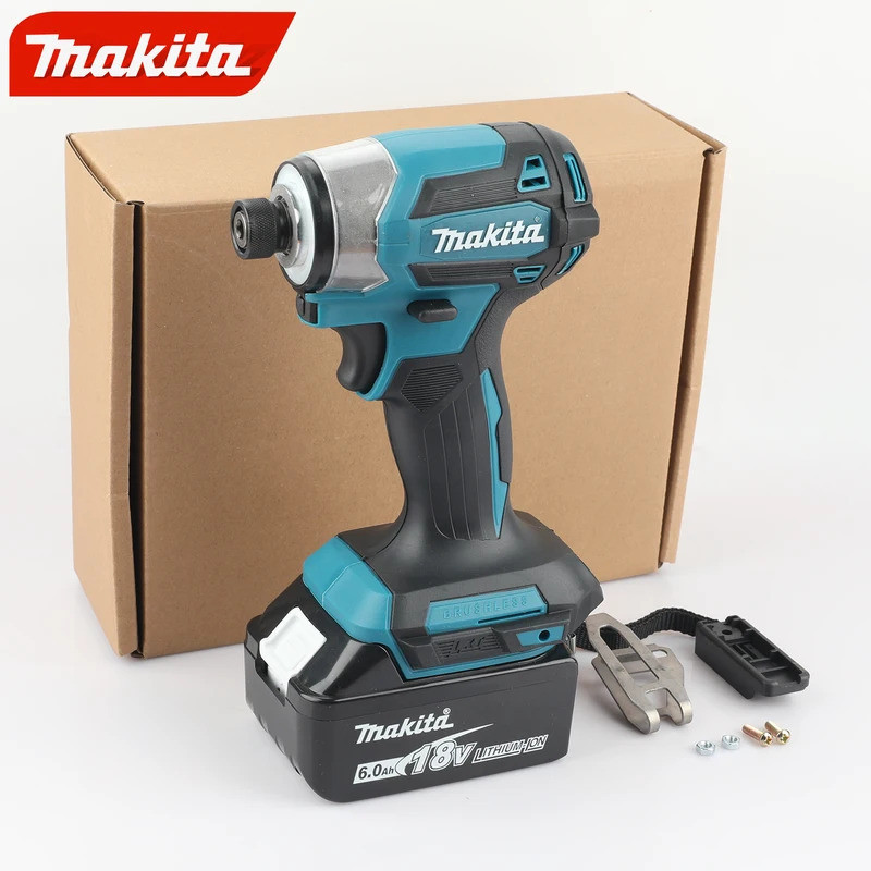 Makita แบตเตอรี่ลิเธียมใหม่ Dtd173 ไขควงกระแทกไขควงไฟฟ้าสว่านมือไฟฟ้าไม้/Bolt/T-Mode สําหรับ Makita
