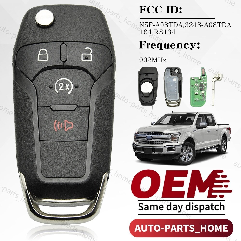 สําหรับ Ford F150 F250 F350 2018 - 2020 Flip Key Remote Fob N5F-A08TDA 164-R8134