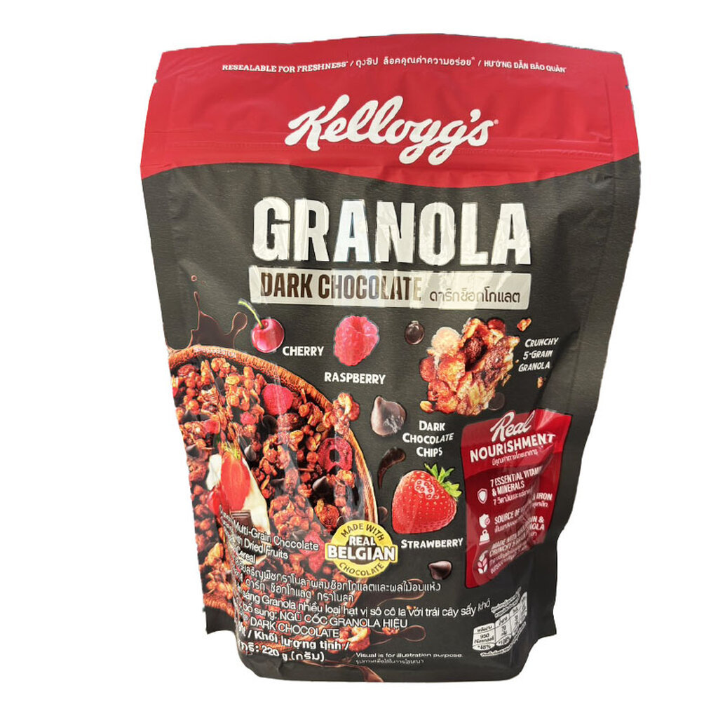 Kellogg's Granola Dark Chocolate เคลลอกซ์ กราโนล่า ดาร์คช็อคโกลแลต 220 g. (05-9137)