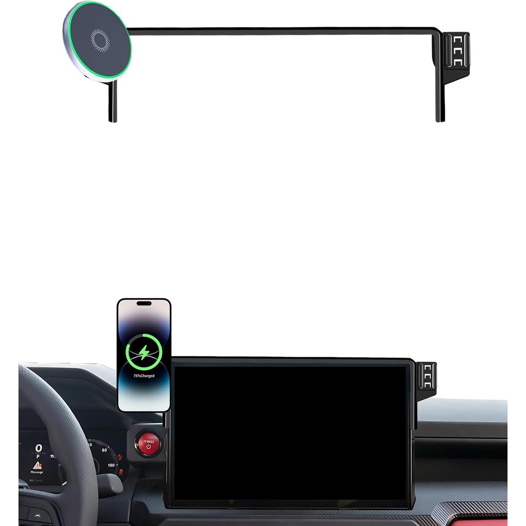 ที่วางโทรศัพท์ในรถยนต์สําหรับ Toyota Tacoma 2024 2025/Toyota 4Runner 2025 อุปกรณ์เสริมใช้กับหน้าจอสั