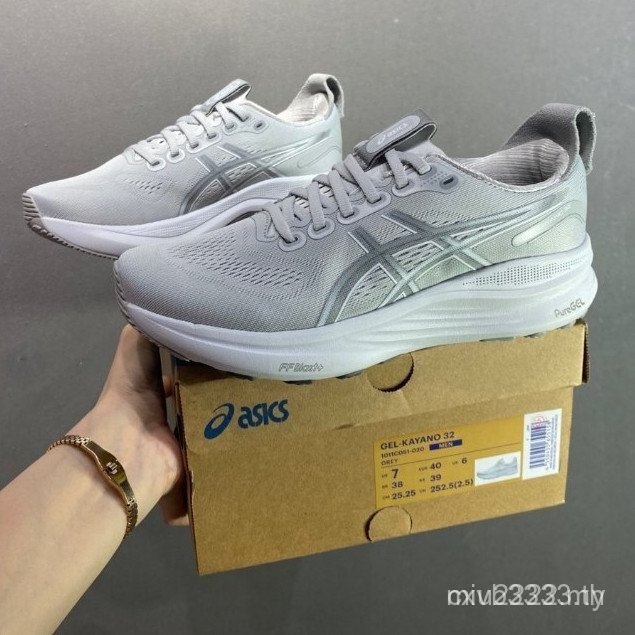 Gel Kayano 32 รองเท้าวิ่งผู้ชายและผู้หญิง Kayano 31 Cushioning รองเท้ากีฬาน้ําหนักเบา 1011C052-100 9