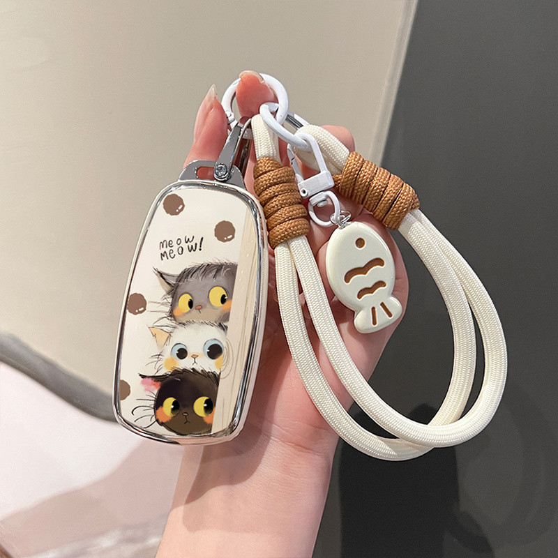 ที่ใส่กุญแจรีโมทรถยนต์ CHERY JAECOO 7 JAECOO J7 J8 J5 7 พวงกุญแจรถ. กระเป๋าใส่กุญแจรถ