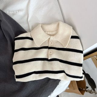 เสื้อไหมพรมแฟชั่นสำหรับเด็กชาย ฤดูใบไม้ร่วง สไตล์โมริ แมทช์ไ…