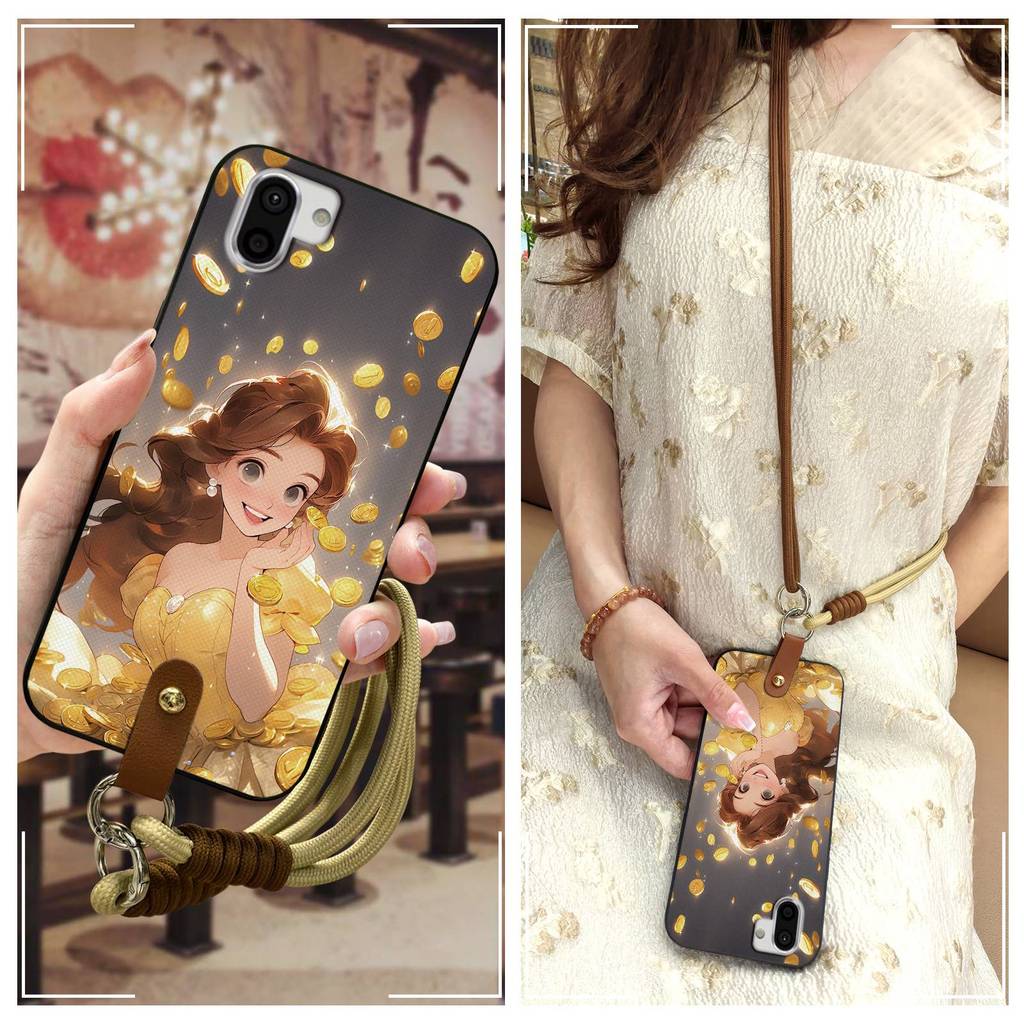 Graffiti ปกหลังเคสโทรศัพท์สําหรับ Sharp Aquos R2/SHV42/SH-03K น่ารัก Anti-knock ป้องกันสร้อยคอทนทานป