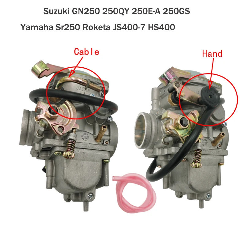 GN250 คาร์บูเรเตอร์สําหรับ Suzuki GN 250 Carburador GN300 Dr250 Yamaha Sr250 Roketa Jianshe JS400-7 