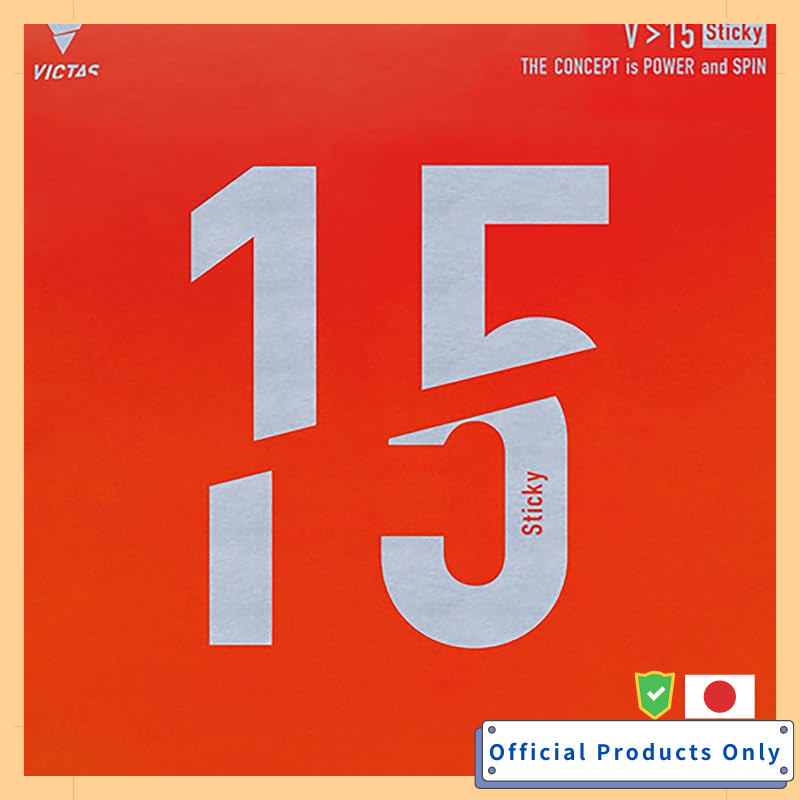 Victas Table Tennis Rubber Low Tack High Energy Tension V>15 Sticky Red MAX 200120