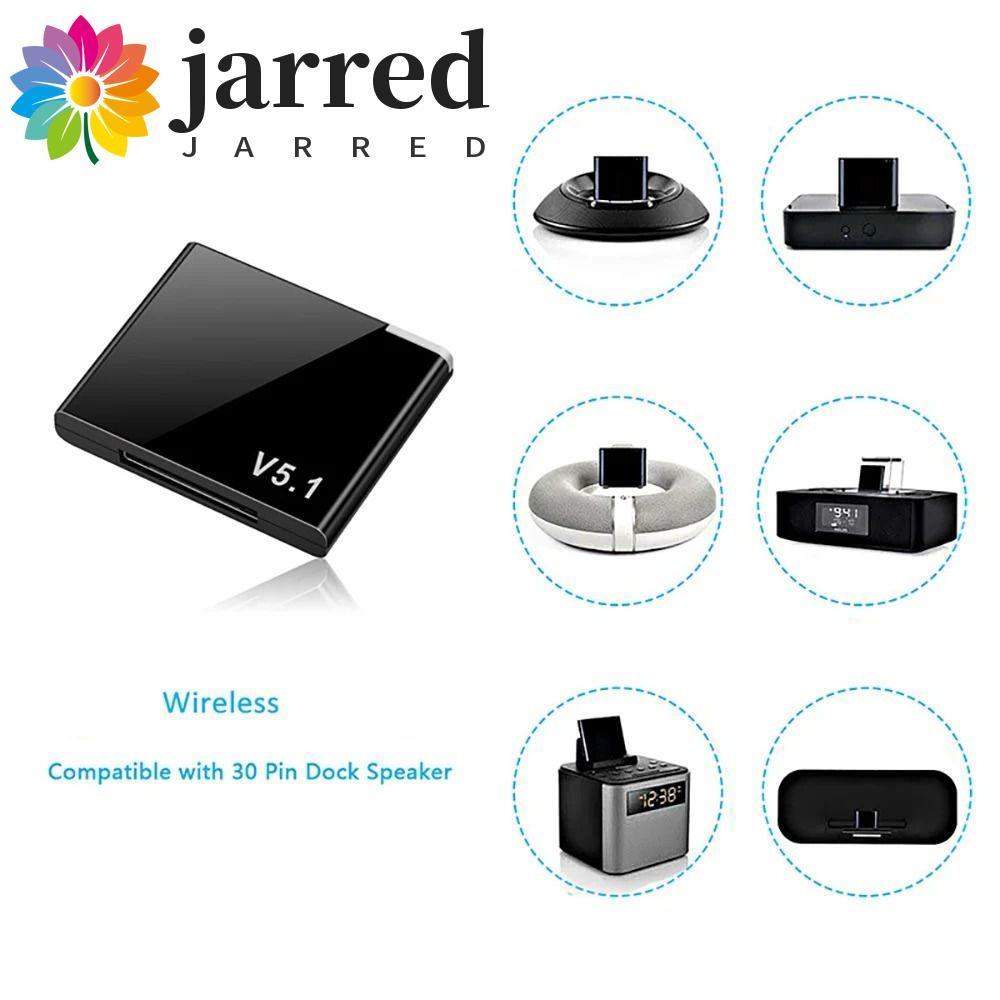 JARRED 5.1 เครื่องรับสัญญาณเสียง,บลูทูธ 5.1 Mini Bluetooth Wireless Adapter,รุ่นอัพเกรด 30 Pin Dock 