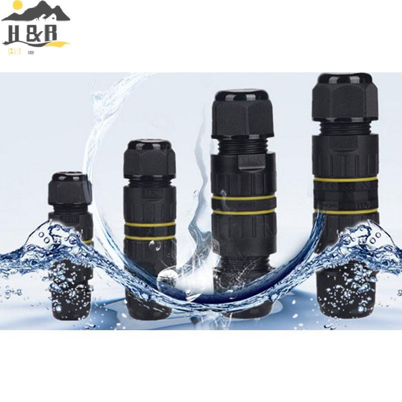 H&B Oct M16 3Pin กล่องแยกกันน้ํา IP68 สาย Gland Connector สายไฟอินไลน์ไฟฟ้า {th}