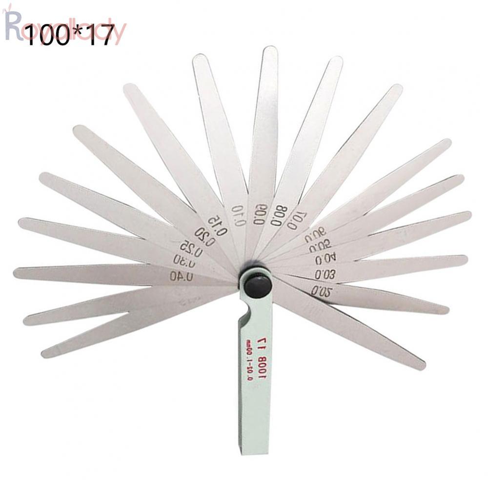 MultiPurpose Gap Filler Feeler Gauge 17 Blade ชุดเมตริกสําหรับการบํารุงรักษาและซ่อมแซม