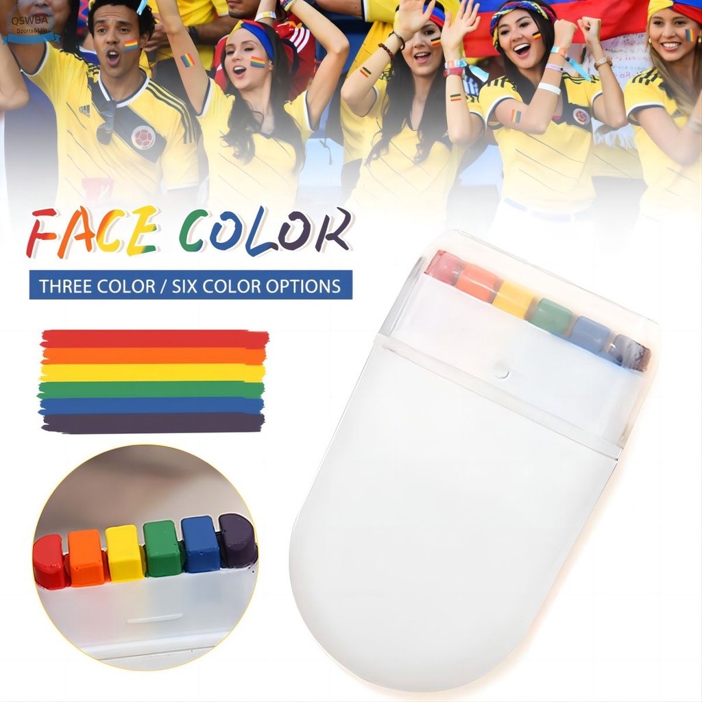ใบหน้าสี Body Rainbow Chalk Parade LGBT Pride ฮาโลวีนภาพวาดใบหน้า