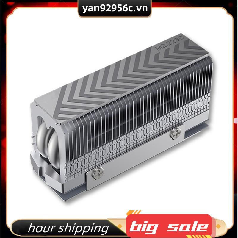 M.2 2280 NVMe SSD ความร้อน Cooler Dual ท่อความร้อนประสิทธิภาพสูงแผ่นความร้อนสําหรับ 2280 SSD PC คอมพ