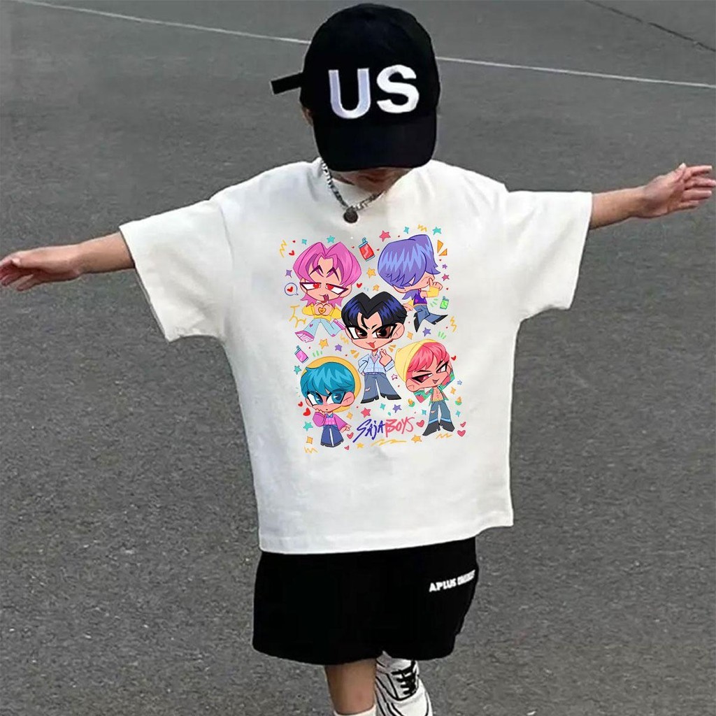 Yout-children เสื้อเด็ก เสื้อคอกลม ใส่สบาย cotton ลายพิมพ์แฟชั่น 2-9 ขวบ เด็ก 'SAJABOYS'