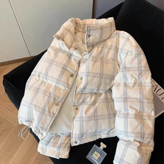 แจ็คเก็ตลายสก๊อตสำหรับผู้หญิง หนามากำลังดี เหมาะสำหรับฤดูหนา…