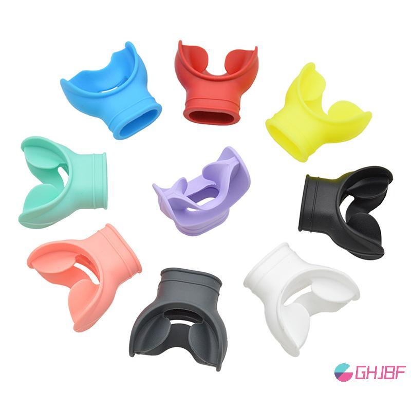 GHJBF] ซิลิโคน Snorkelation แต่งหน้าดําน้ํา Regulator Mouthpiece ฝาครอบ Octopus Holder Retainers ใช้ง่าย รอบคอนนิสัยห