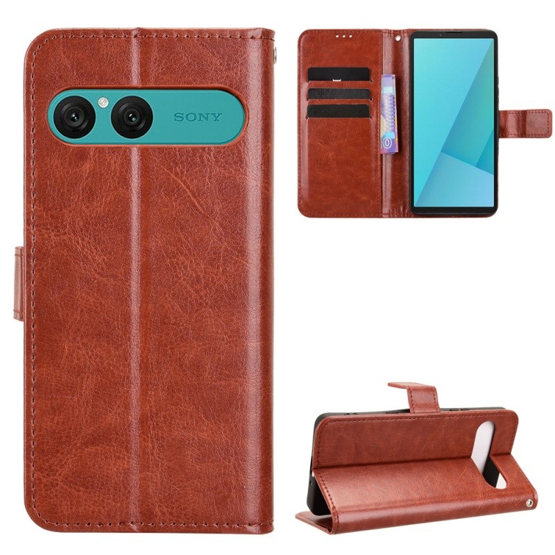 Flip Case สําหรับ Sony Xperia 10 VII กรณีกระเป๋าสตางค์แม่เหล็กหรูหราหนังสําหรับ Sony Xperia 10 VII เ