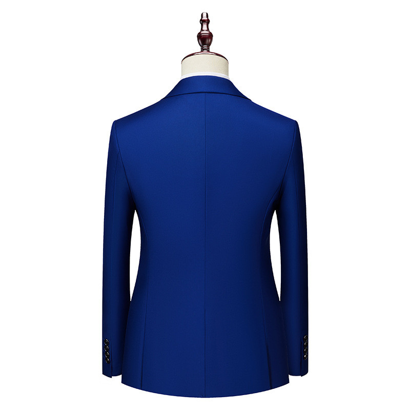 Cozy Up Men Double Breasted Suit Jacket for Men Business Blazer for Wedding (ไม่รวมกางเกง)