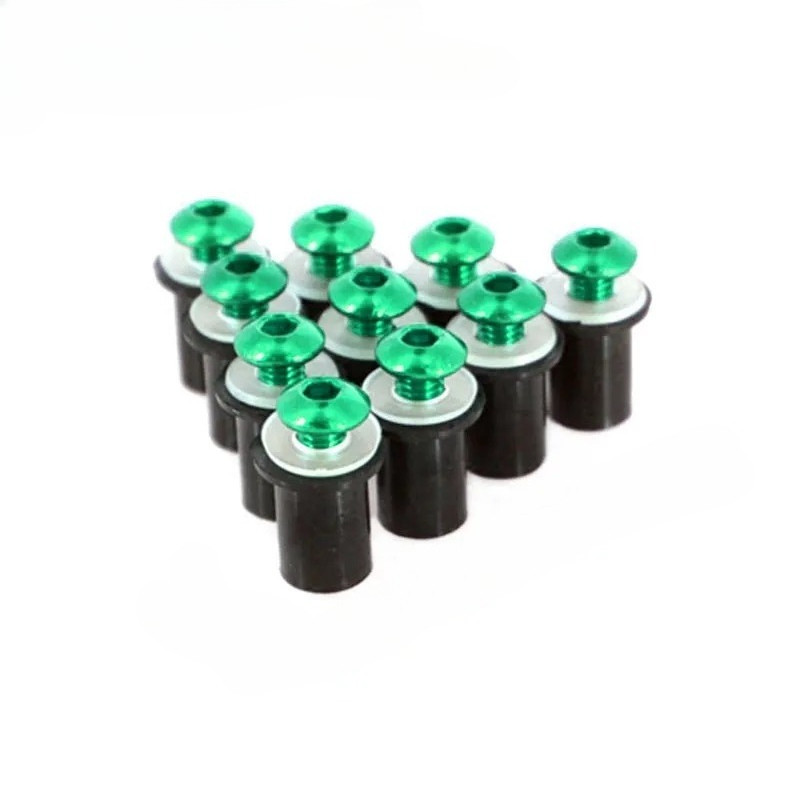 Universal 10PCS M5 5 มม.กระจกสลักเกลียวสกรูชุดสําหรับ Kawasaki Z650 Z750 Z800 Z900 Z1000 Z1000SX