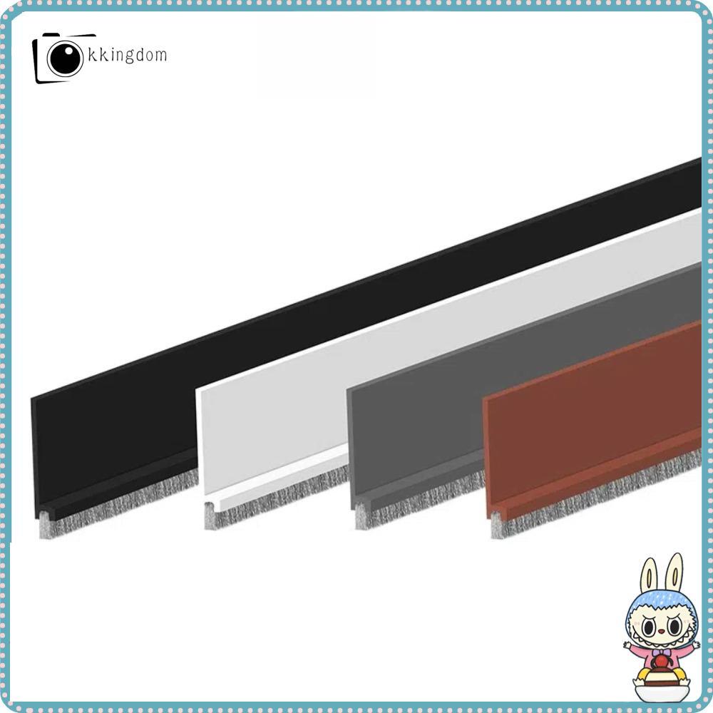 KKINGDOM Under Door Draft Stopper, พร้อมแปรง Self กาวแบบบูรณาการประตู Sweep, กันฝุ่น 39" L/2" W ฉนวน