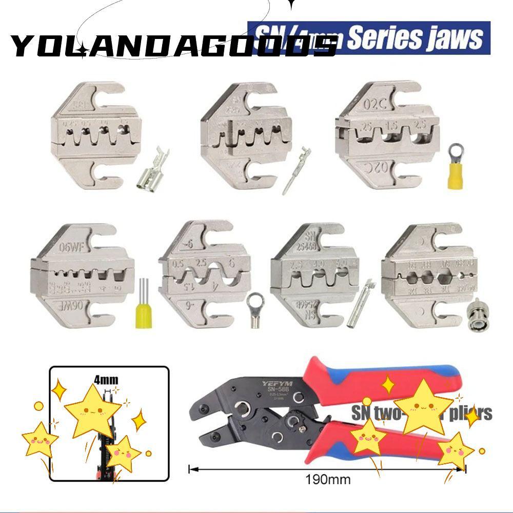 YOLA SN CRIMPING คีม Jaw, SN-2546B 02C 06WF 2549 03H CRIMPING คีมขากรรไกร, 48B 58B กว้าง 4 มม.Crimpi