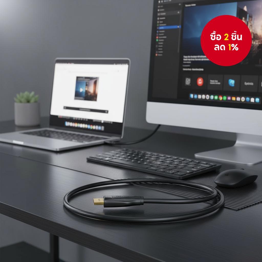 Vention อะแดปเตอร์ USB-C เป็น DisplayPort DP 1.4 4K@240Hz 2K@360Hz 1080P@480Hz