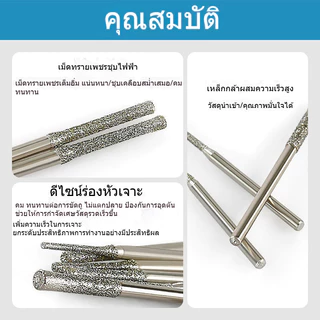เข็มเจาะและขยายรู สำหรับหินอ่อน อากาต์ วัสดุแข็งแรง ทนทาน