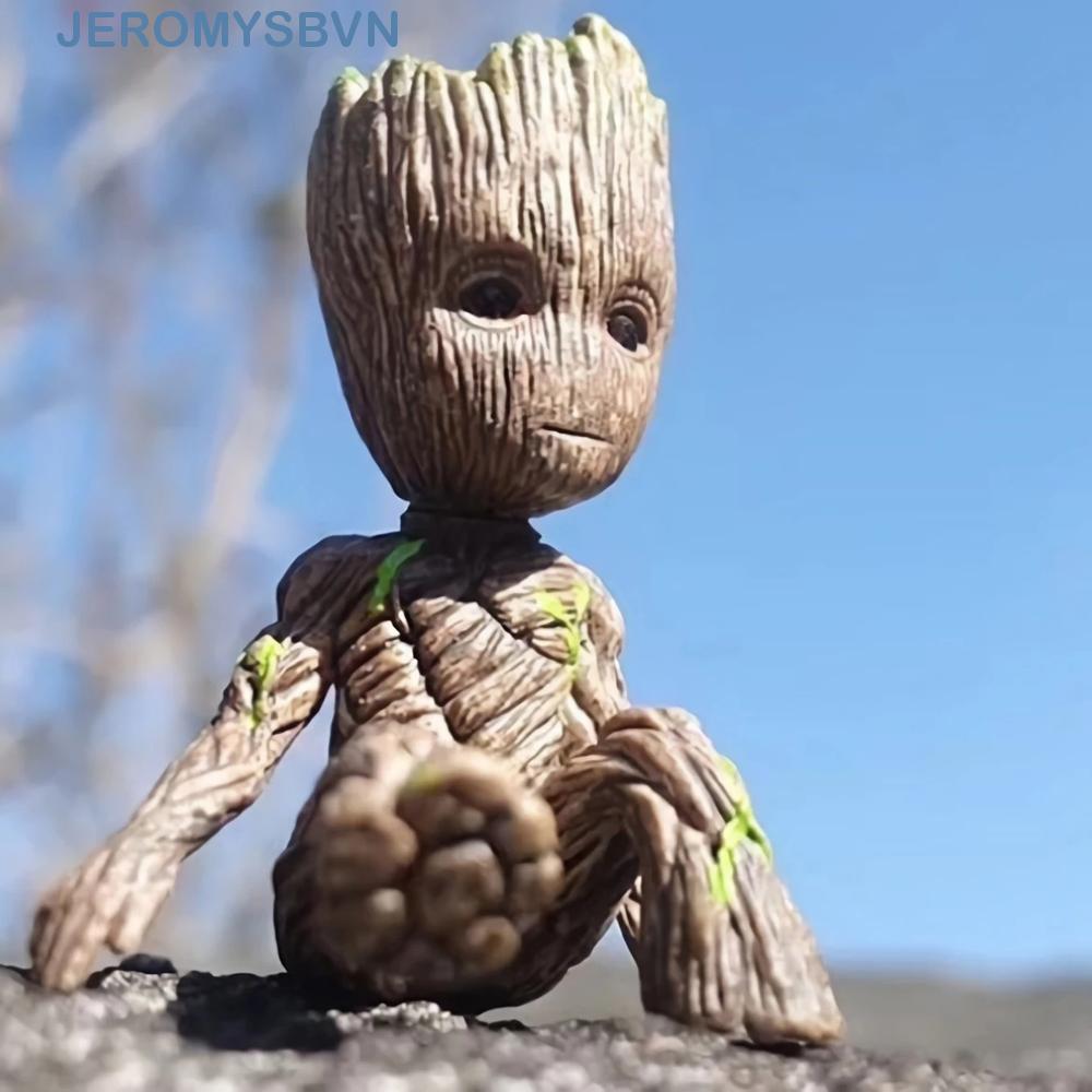 JEROMYSB Groot รูปตุ๊กตาสําหรับของเล่นรูปนั่งรูปตุ๊กตา