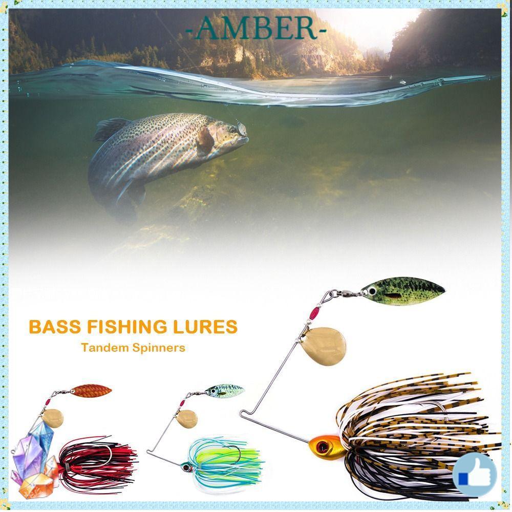 AMBER Spinner Colorado & Willow Blades เหยื่อตกปลาน้ำจืด ขนาด 10g และ 14g