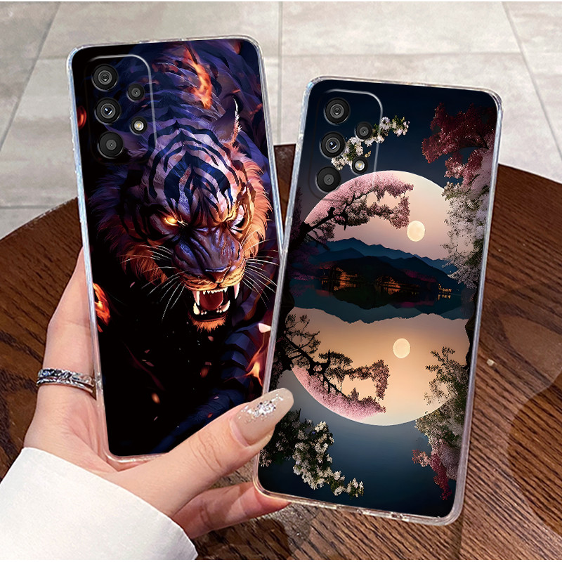 SAMSUNG เคสโทรศัพท์สําหรับSamsung Galaxy A52 4G 5G/A52s 5Gซิลิโคนอ่อนนุ่มTPU Anti-Fallฝาครอบสไตล์น่ารักรูปแบบPandaกันกระแทกปลอกใส - รูปที่ 7