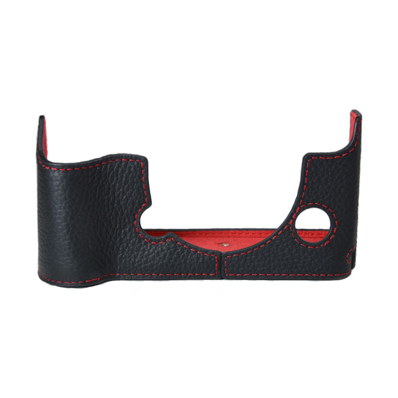 เหมาะสําหรับ Fuji XT4 ฐานหนังแท้ Fuji XT4 กล้องเคสป้องกันซองหนังครึ่ง