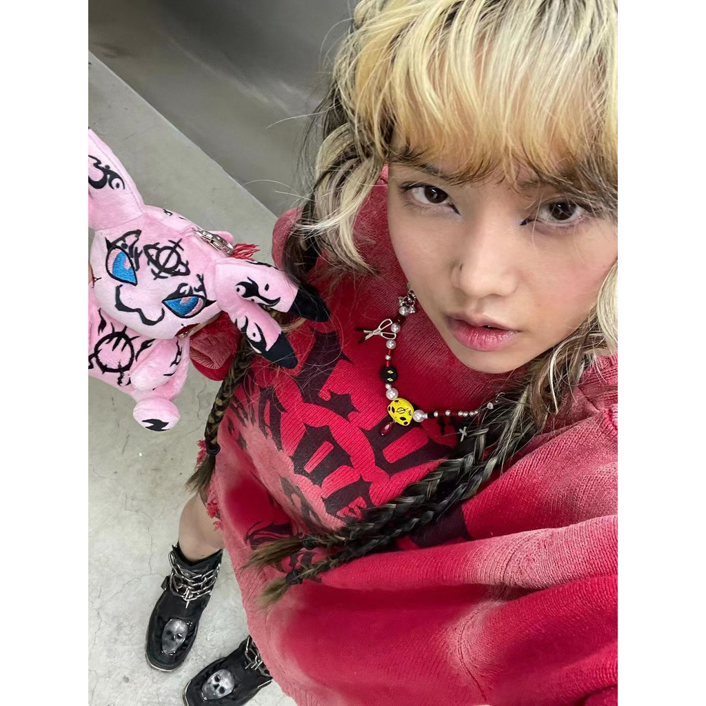 SRD & SKOOT EMO-CHU Joint Original Trend Hip-Hop ใหม่สร้อยคอผู้ชายผู้หญิงสไตล์เดียวกัน All-Match