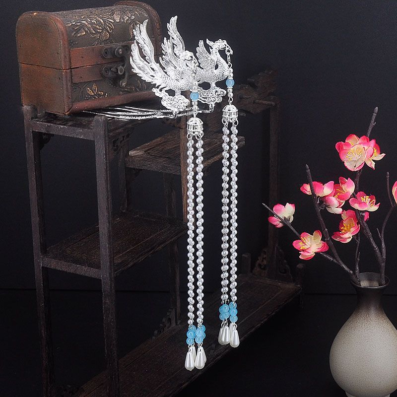 服汉发冠古流流圆华丽凤冠女生国โชคลาภ游女少女打卡头饰z097ฮันฟู มงกุฎผมพู่โบราณงดงามฟีนิกซ์มงกุฎสาวประเทศ20251025