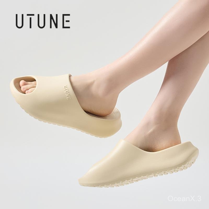 UTUNE รองเท้าแตะกีฬา ทุกฤดูกาล, Unisex, รองเท้าแตะหรูหรา EVA, สบายและมีสไตล์