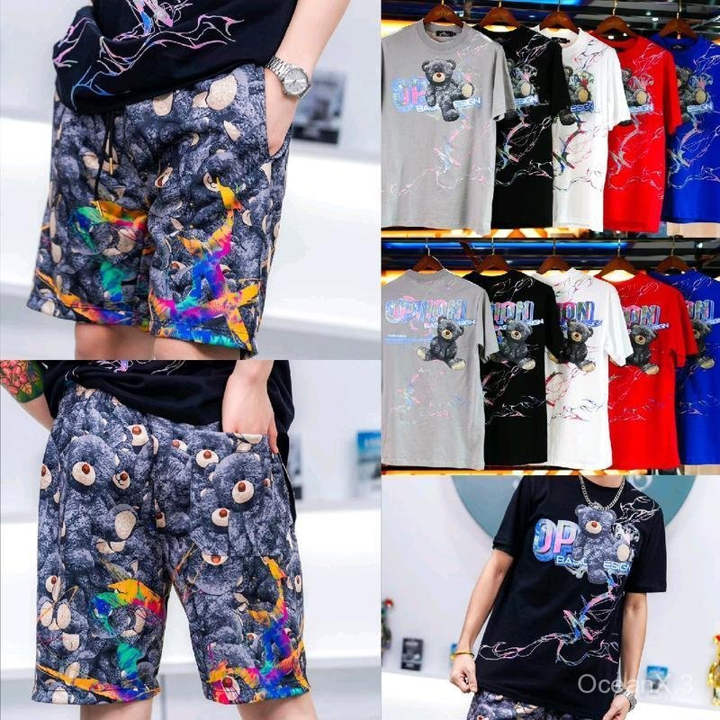 ชุดเซ็ท Option Set Bear Rainbow  2025 #newcollection เสื้อ+กางเกง ของแท้100%