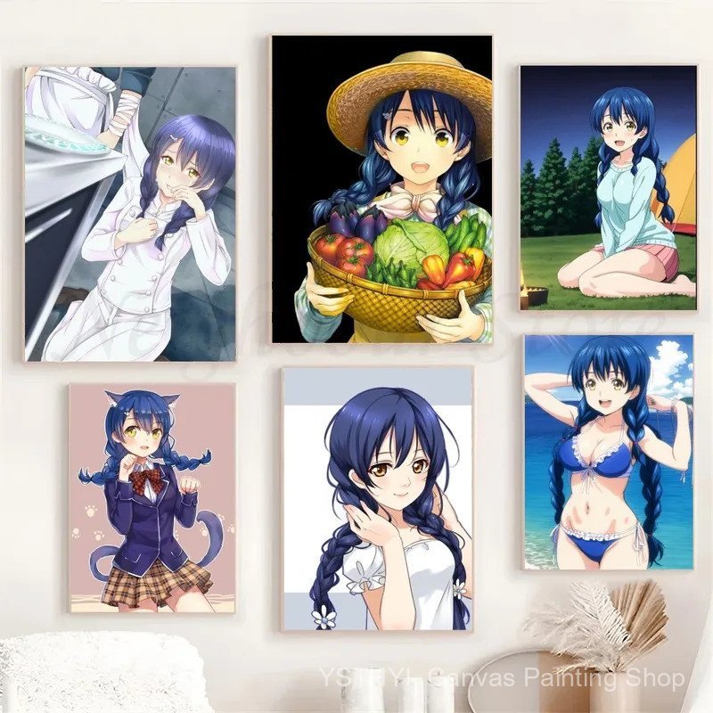 1 PC มังงะ Yamada Kun To Lv999 ไม่มี Koi Wo Suru โปสเตอร์โปสเตอร์ศิลปะพิมพ์บาร์ห้องนั่งเล่นเฟอร์นิเจ