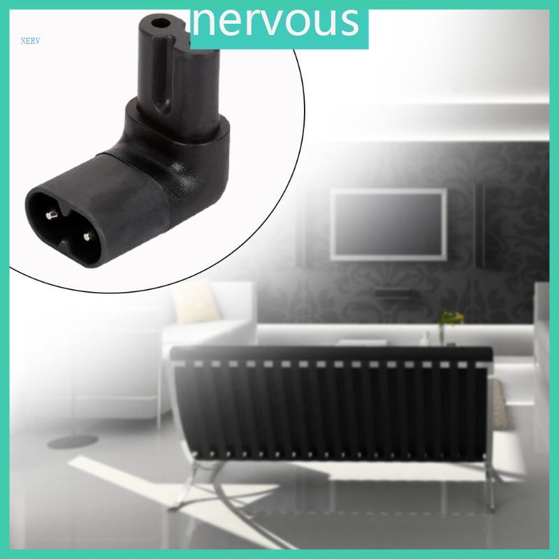 NERV IEC320 C7 ถึง C8 90 องศา UP และ Down มุม IEC C8 ถึง C7 รูป 8 อะแดปเตอร์ไฟ AC ชายหญิง Extension 