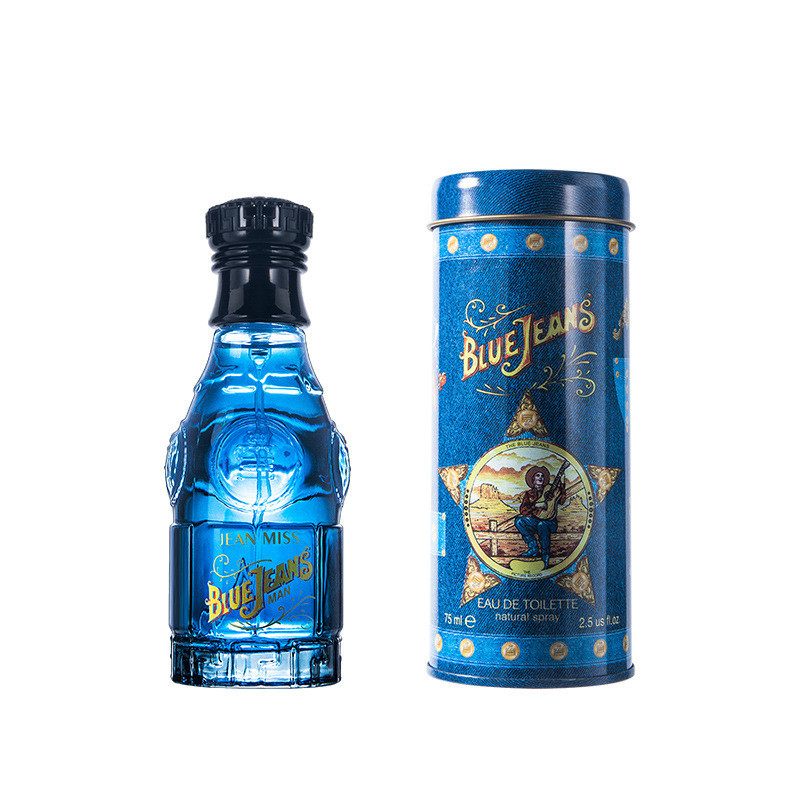 น้ําหอมผู้ชายกลิ่น Blue Denim Cola, Eau de Toilette for Gentlemen, ติดทนนาน, สดชื่นและเป็นธรรมชาติ, 75ml