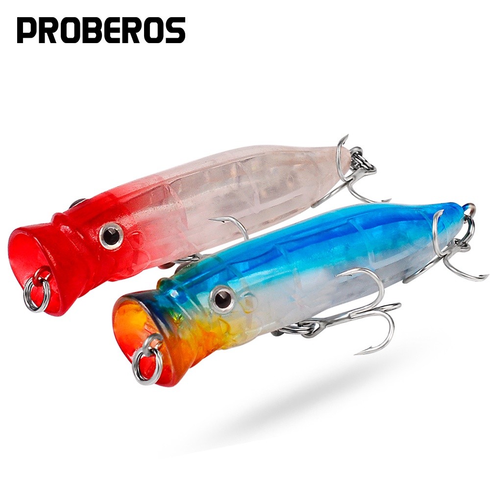 LONG CAST POPPER 7cm-9g เหยื่อปลาสำหรับตกปลาน้ำจืด แบบลอย_swim bait