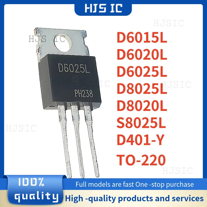 5PCS D6015L D6020L D6025L D8025L D8020L S6025L S8025L D401-Y TO-220 Field Effect ทรานซิสเตอร์