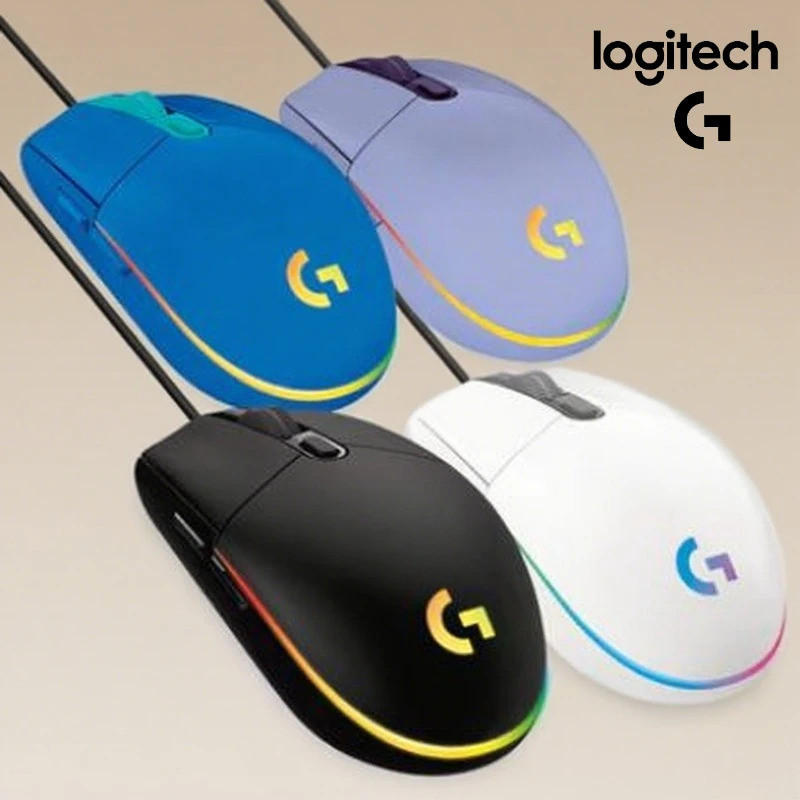 LOGITECH Soft - สําหรับเมาส์ติดทนนาน Logitech G102 G203 แผ่นรองเมาส์พื้นผิวทําความสะอาดง่ายพร้อมเคลื