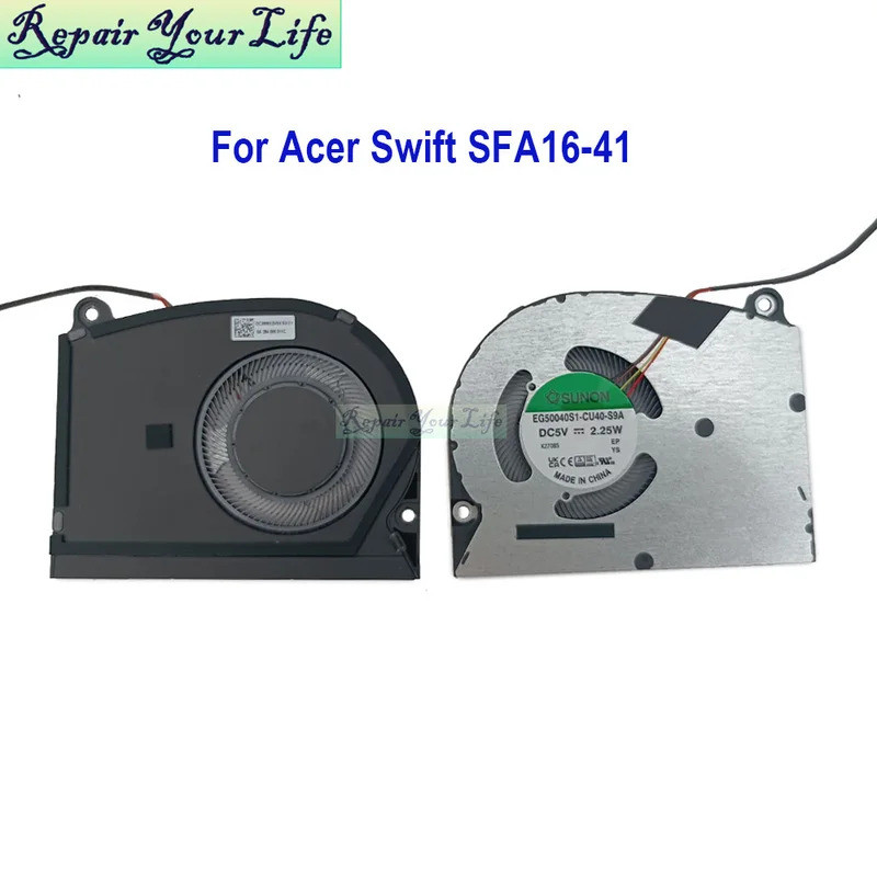 IiNotebook PC พัดลม CPU สําหรับ Acer Swift Edge SFA16-41 SFA16-41-R7SU R6YS N22C8 2022 DC280012VS0 E