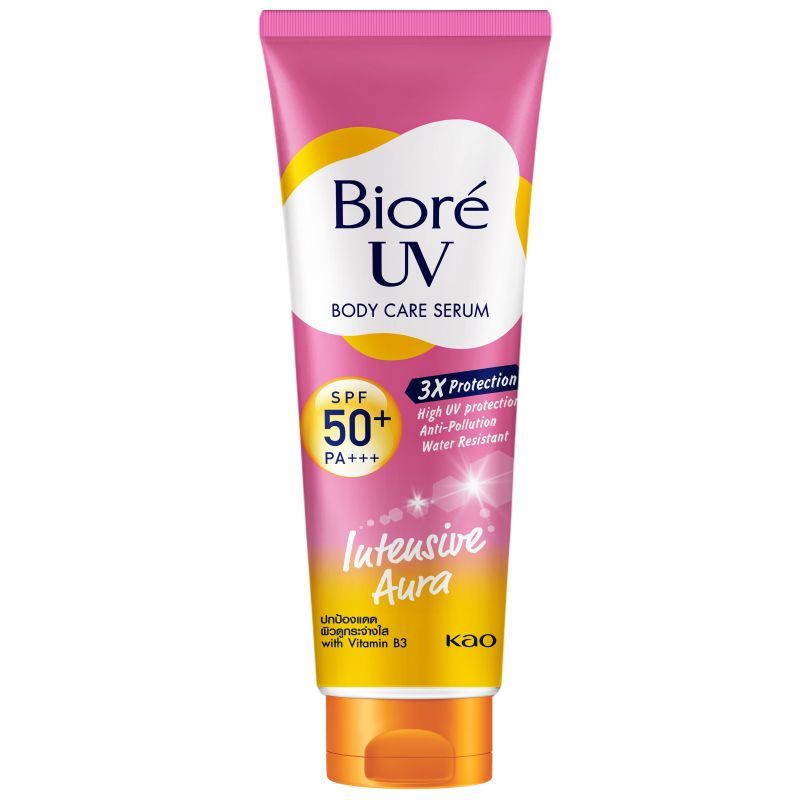 Biore บิโอเร ยูวี บอดี้แคร์ เซรั่ม อินเทนซีฟ ออร่า เอสพีเอฟ50+ พีเอ+++ 150 มล.