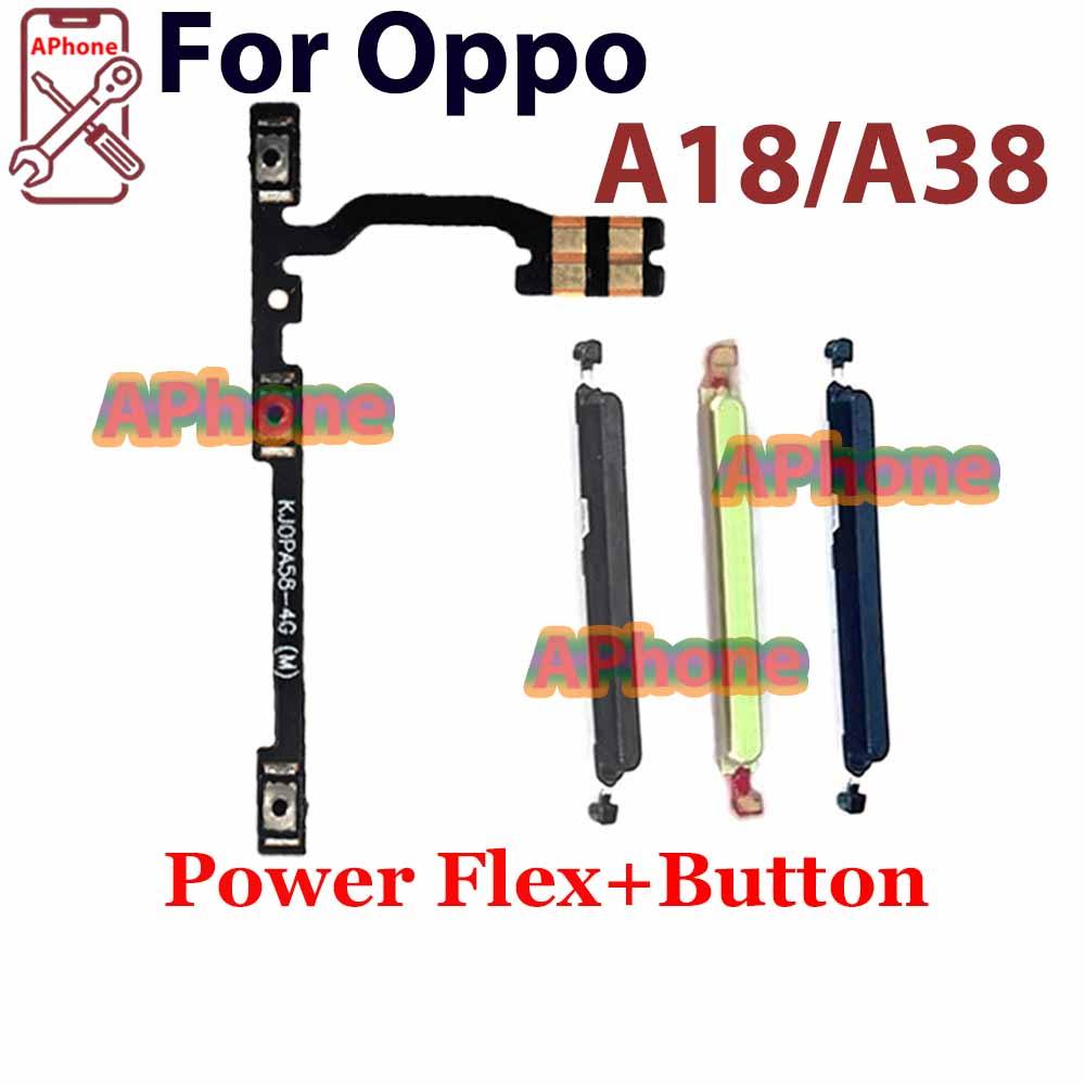 สําหรับ OPPO A18 A38 CPH2591 CPH2579 ปริมาณกําลังปิดปุ่ม Flex Cable