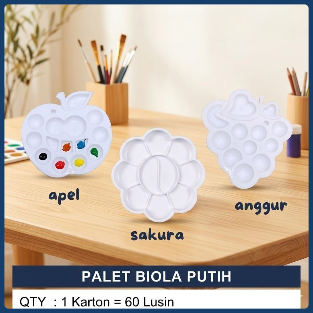 [Sinar Acc] สีขาว VIOLIN PALLET / VIOLIN WATERCOLOR PALLET / VIOLIN EAR PALLET