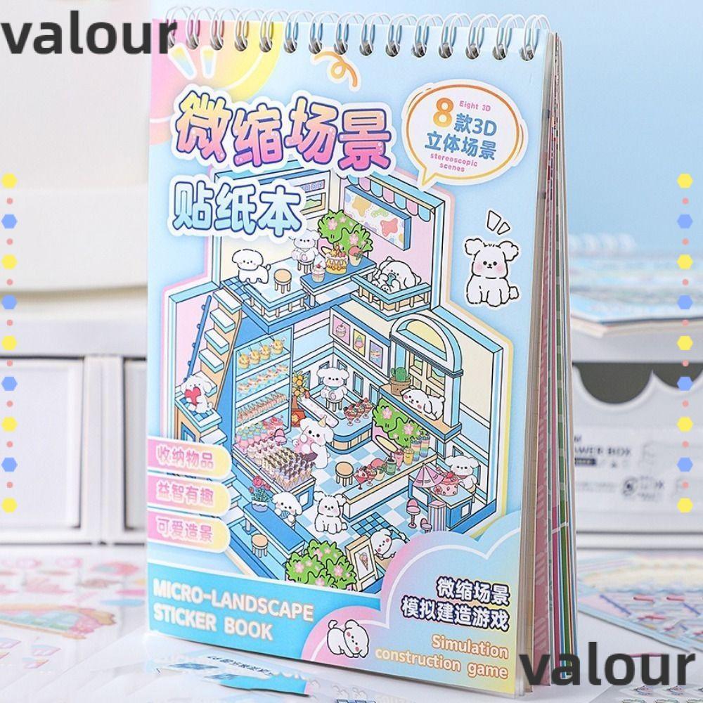 หนังสือสติกเกอร์ภูมิทัศน์ ค่า, บ้านจิ๋วฉากห้องโดยสารสัตว์เลี้ยงสติกเกอร์กระเป๋า, ฉากห้องโดยสารสติกเกอร์การ์ตูน ทําเอง สร้างสรรค์สําหรับเด็