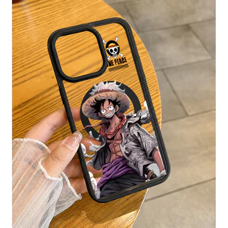 เคสแม่เหล็กกันกระแทก ลายลูฟี่ One Piece เท่ๆ สำหรับSamsungA06-A56/S22-S26 และ iPhone17,16,15,14,13,12,11ProMax