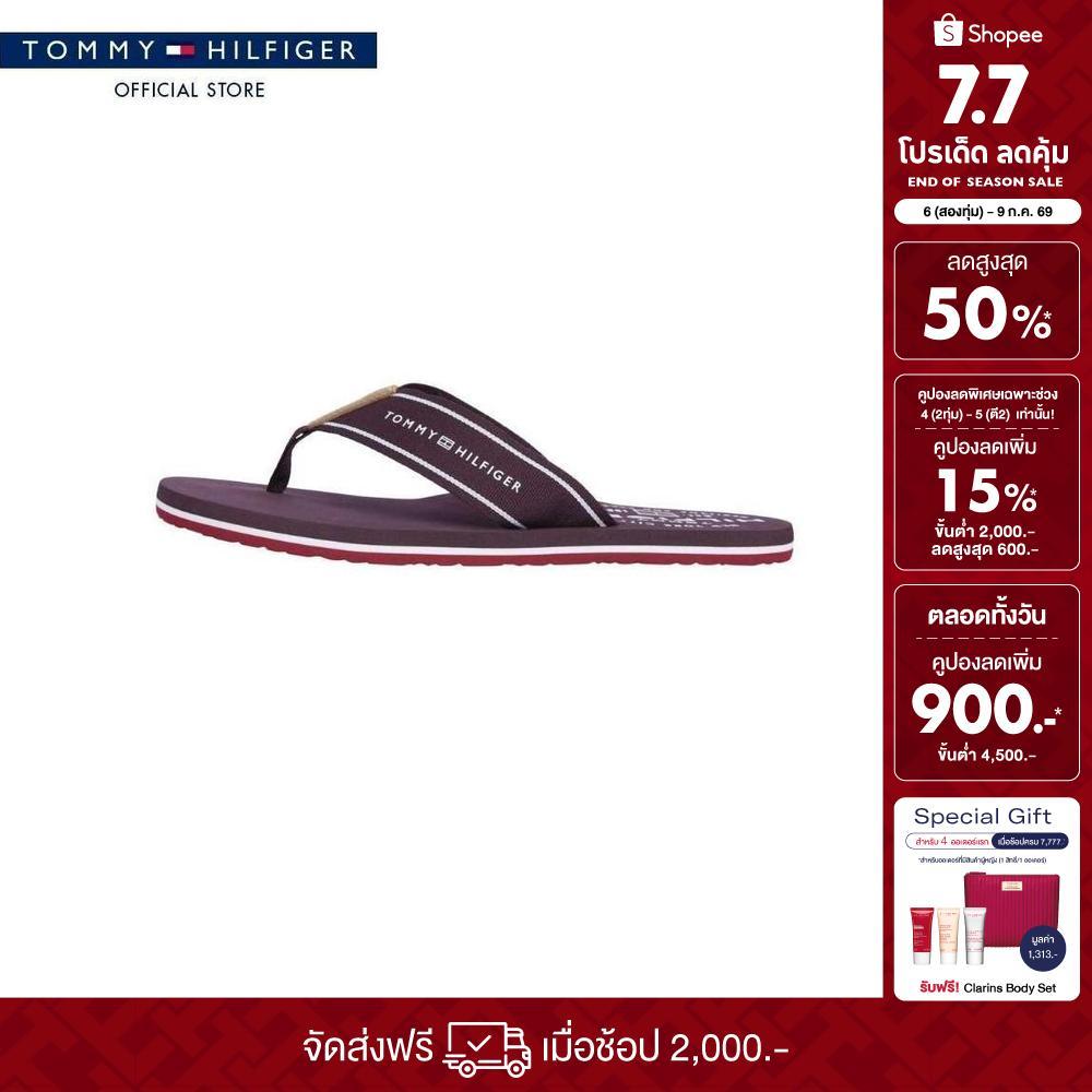 Tommy Hilfiger รองเท้าแตะ ผู้ชาย รุ่น FM0FM05621 XIH - สีแดง
