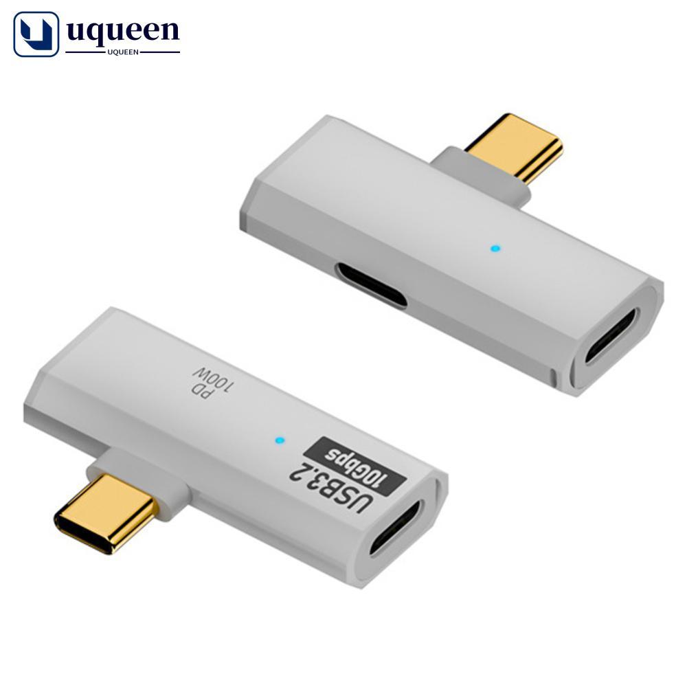 UQUEEN Type-C 2 10Gbps Dual C Port Adapter OTG 10 Converter รองรับการขยายตัวของ USB 3.2 และ PD100W ก