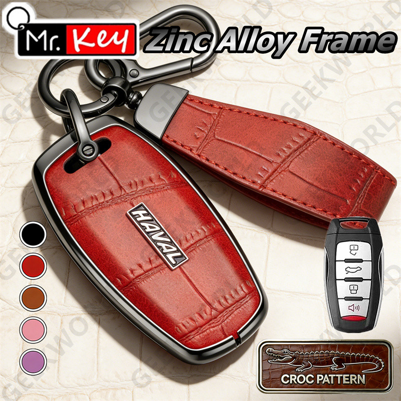 [Mr.Key] ฝาครอบกุญแจลายจระเข้สําหรับ Haval Jolion H6 H2S H4 H7 H9 H6 Coupe H6S F5 F7 F7X M6 H8
