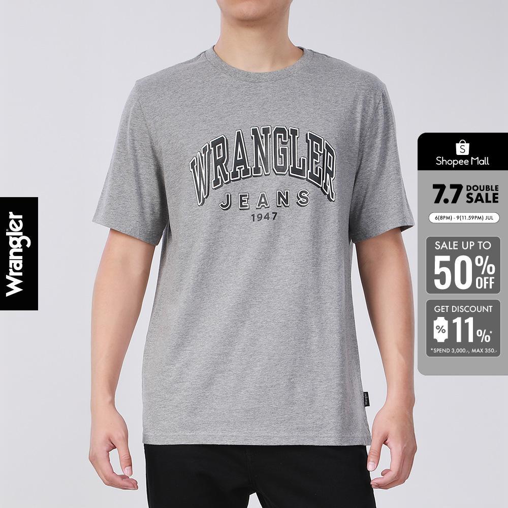 WRANGLER เสื้อยืดแขนสั้นผู้ชาย รุ่น WR S226MTSSF15 สีเหลือง
